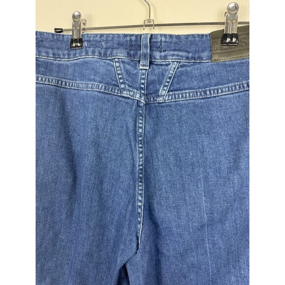 Closed Italy Rosy Wide Leg Cropped Blue Jeans Size 31 High Waisted - Picture 9 of 15